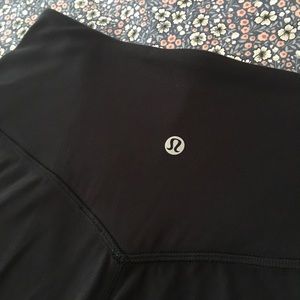 Lululemon Align Black High Rise Wide Cropped Pants